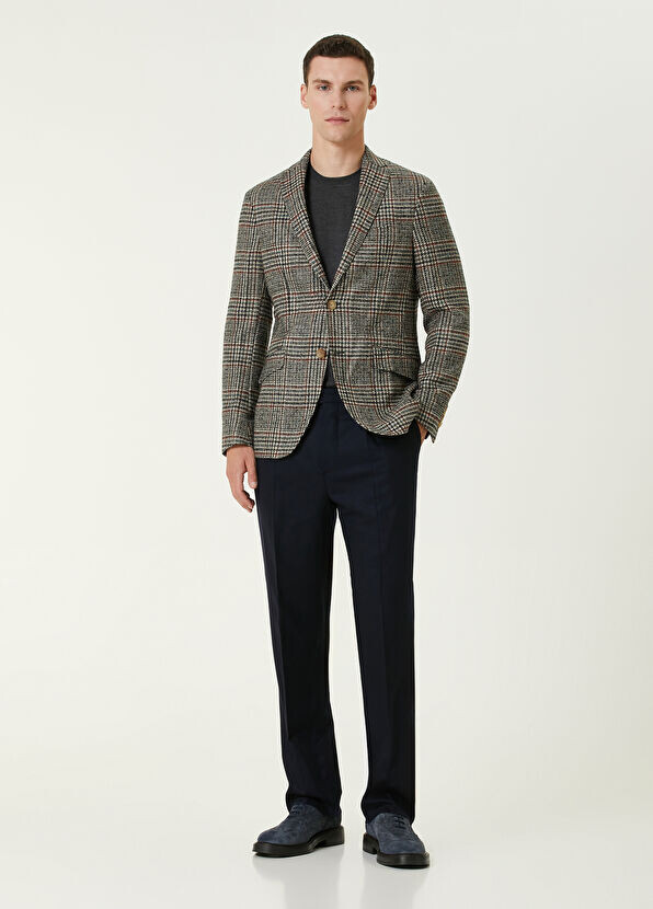 

Плиссированные шерстяные брюки Etro, синий