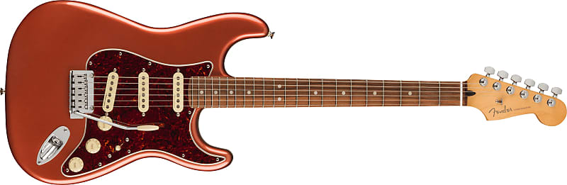 

Электрогитара Fender Player Plus Stratocaster, Pau Ferro Fingerboard, Aged Candy Apple Red