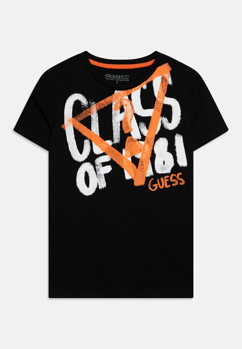 

Футболка с принтом Junior Unisex Guess, цвет jet black