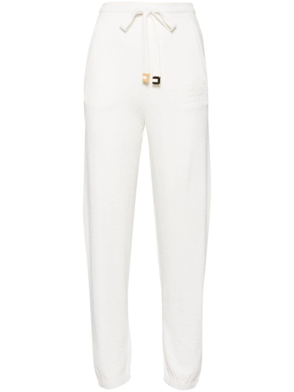 

Elisabetta Franchi спортивные брюки с жаккардовым логотипом, белый