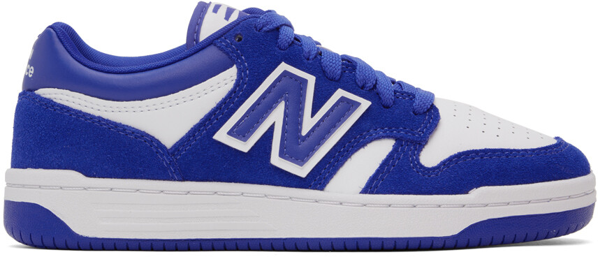 

Бело-синие кроссовки New Balance 480, Синий