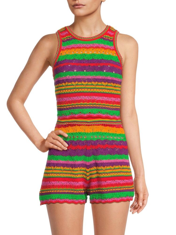 

Укороченный топ с круглым вырезом Ba&Sh, цвет Red Multicolor