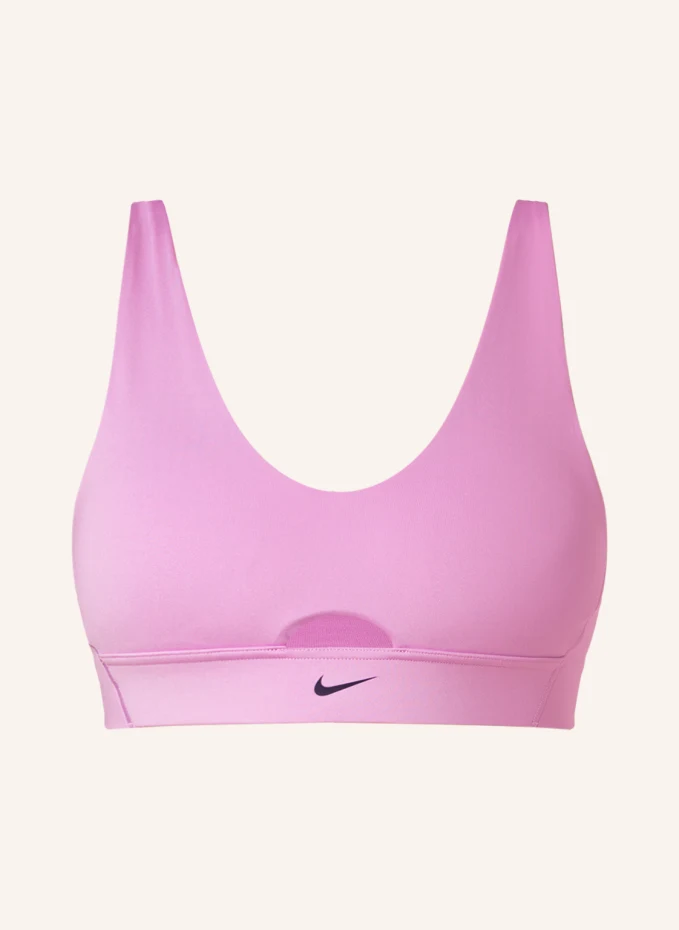 цена Спортивный бюстгальтер indy plunge cut-out Nike, фиолетовый