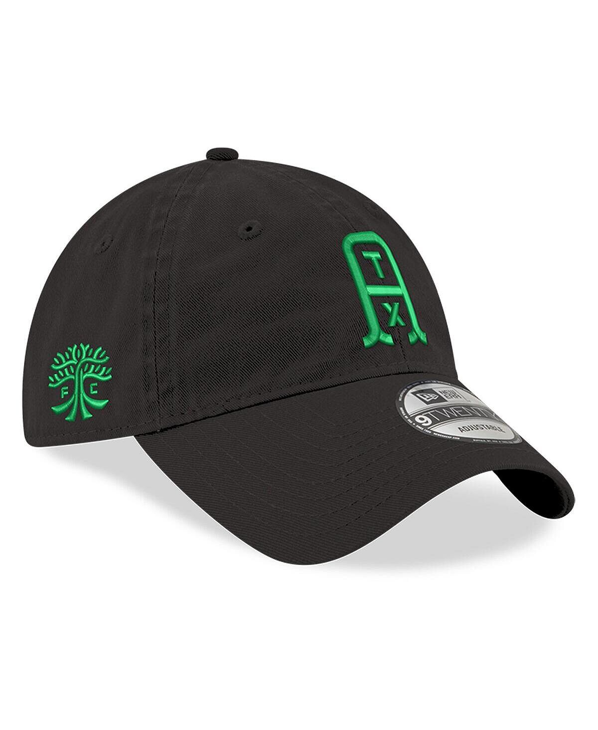 

Мужская черная трикотажная шапка Austin FC с регулируемой крючком 9TWENTY New Era