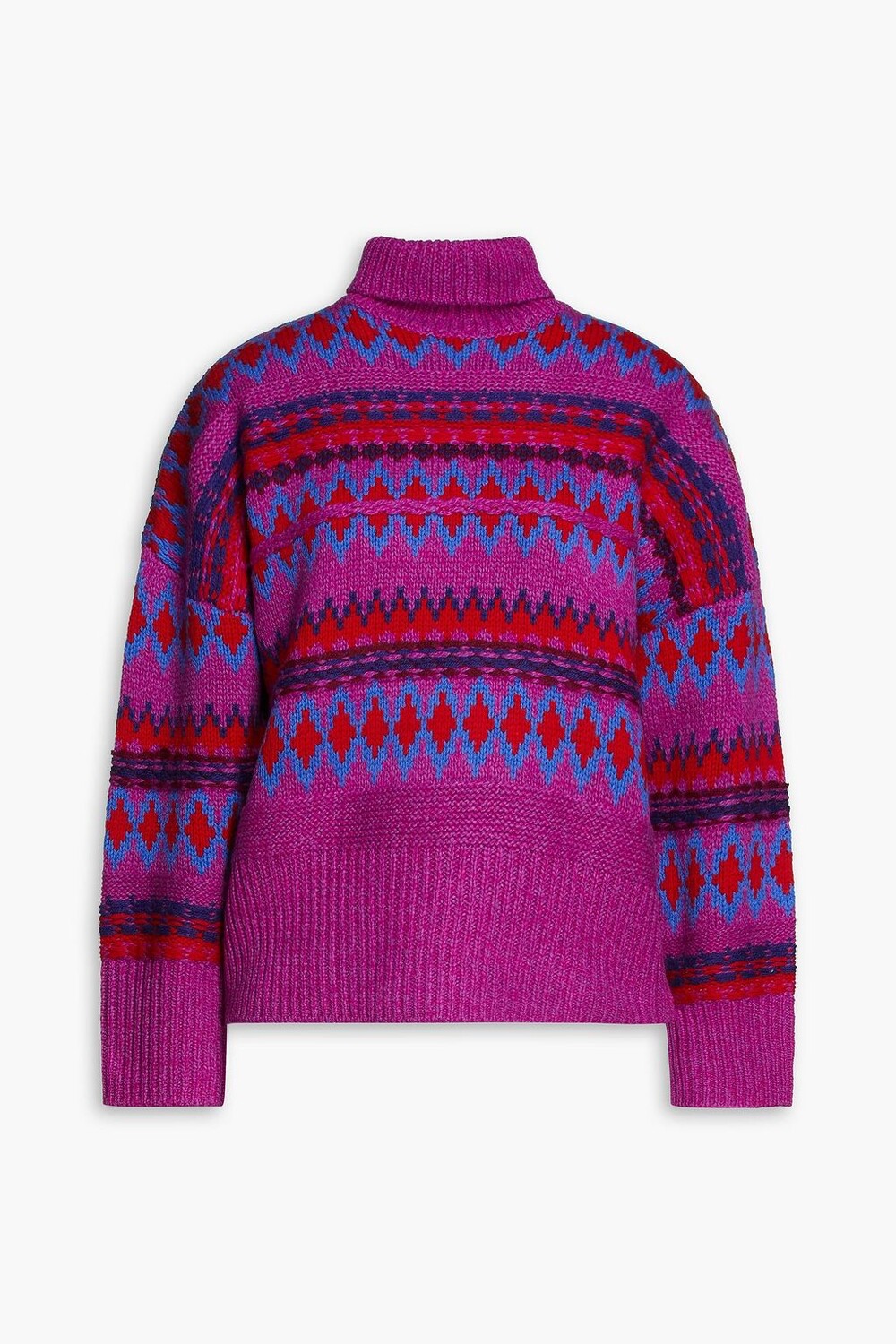 

Шерстяной свитер с высоким воротником Willow Fair Isle RAG & BONE, фиолетовый