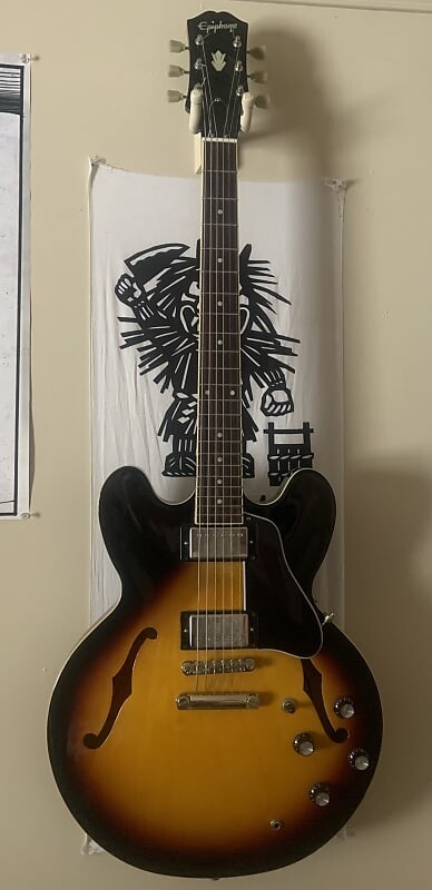 

Электрогитара Epiphone Inspired by Gibson 335 2021 - Tobacco Sunburst