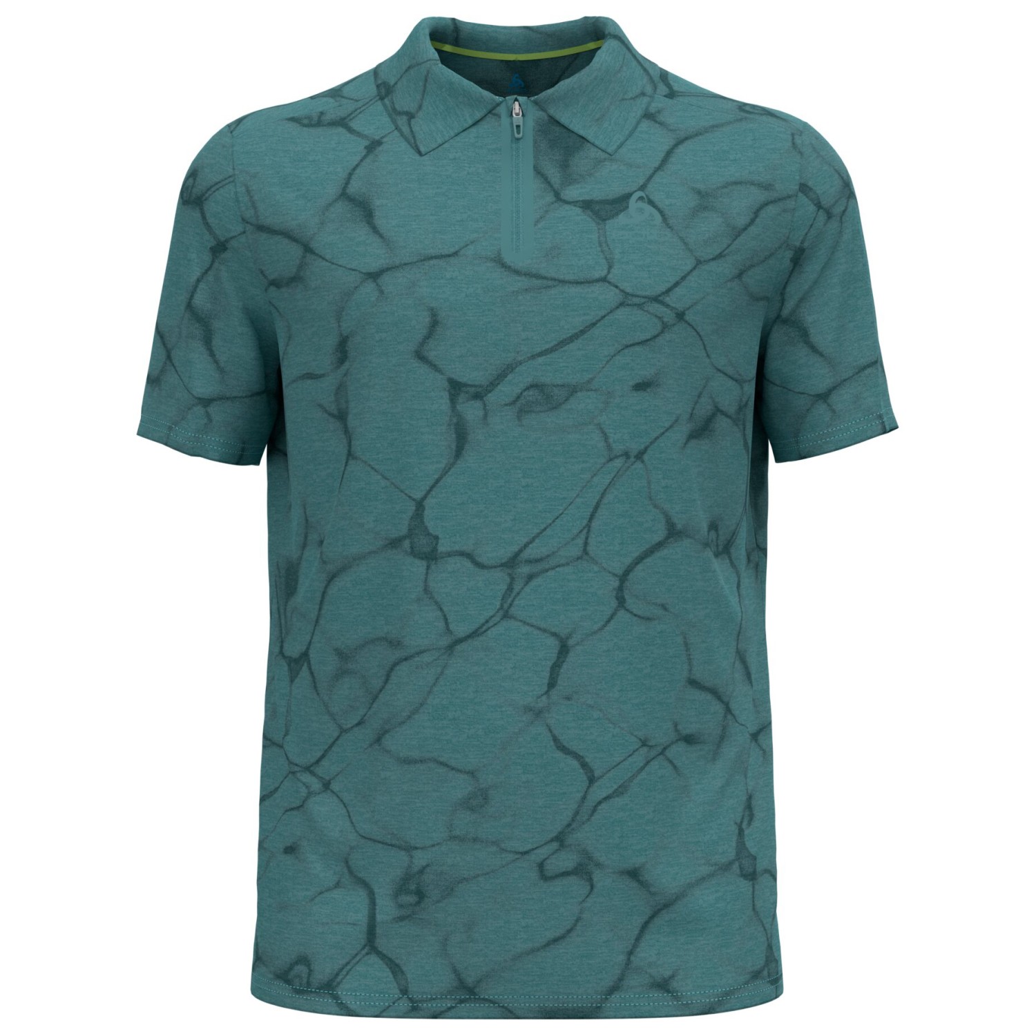 Рубашка поло Odlo Ascent Chilltec Polo Shirt S/S, цвет Dark Slate Melange