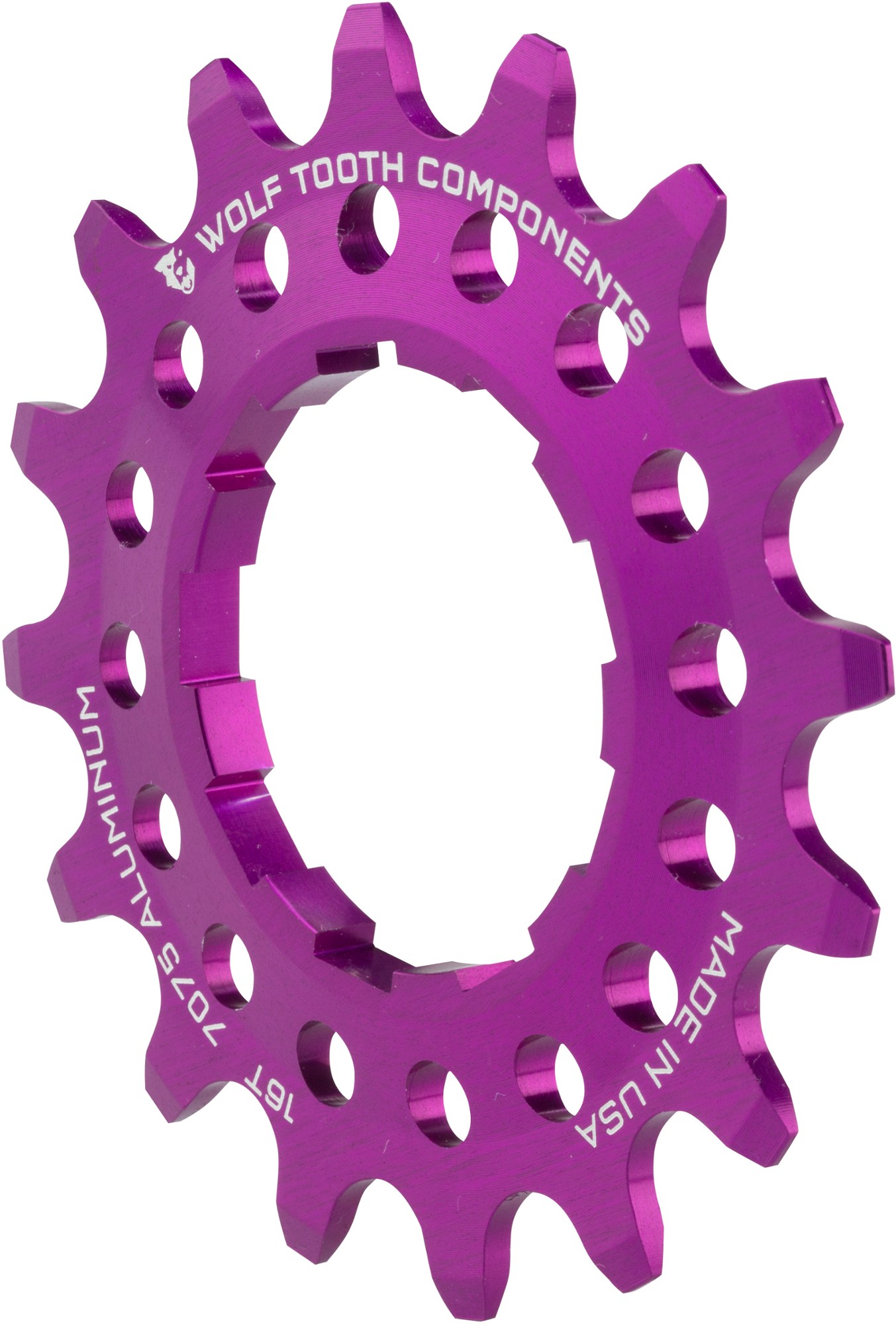 Односкоростной алюминиевый винтик Wolf Tooth Components, фиолетовый шестерня для мясорубки moulinex зубья 50 11