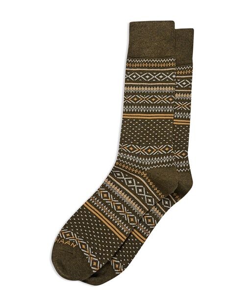 

Носки под платье с узором Fair Isle Cole Haan, цвет Green