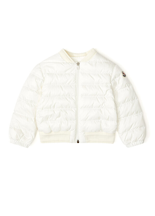 

Белая куртка для девочек с логотипом Moncler
