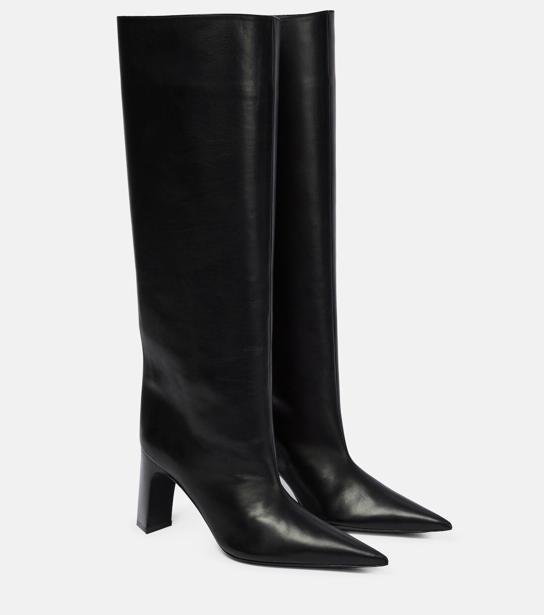 

Кожаные сапоги blade Balenciaga, черный