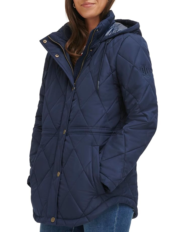 Куртка Tommy Hilfiger Zip-Up Quilted Jacket, темно-синий