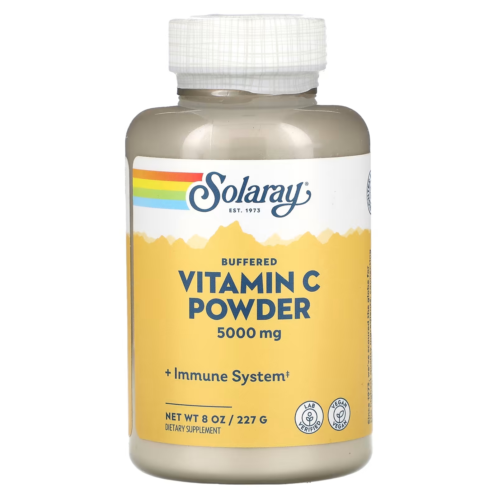 Витамин С Solaray Buffered 5000 мг, 227 г буферизованный порошок витамина с solaray 5000 мг 8 унций 227 г