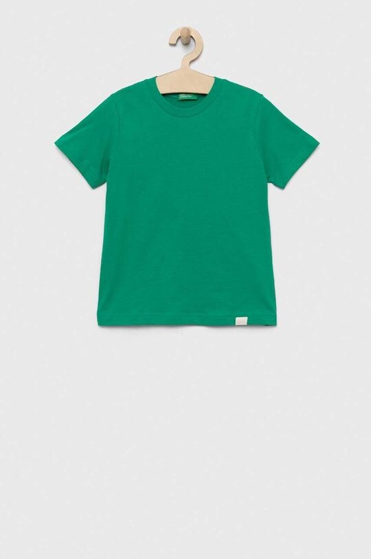 

Хлопковая футболка для детей United Colors of Benetton, зеленый