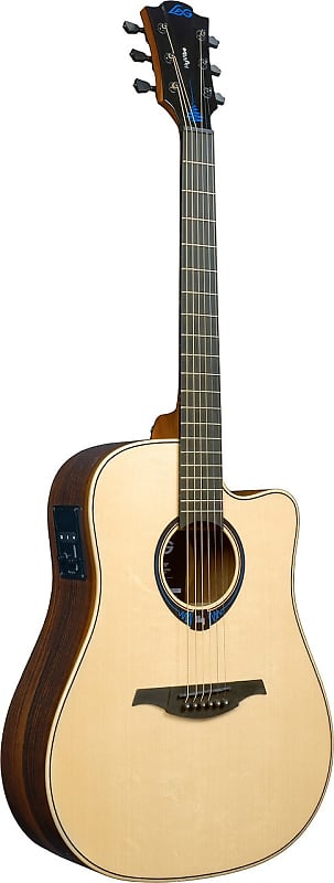 

Акустическая гитара LÃG Tramontane THV30DCE Dreadnought Cutaway Acoustic Guitar with Hyvibe