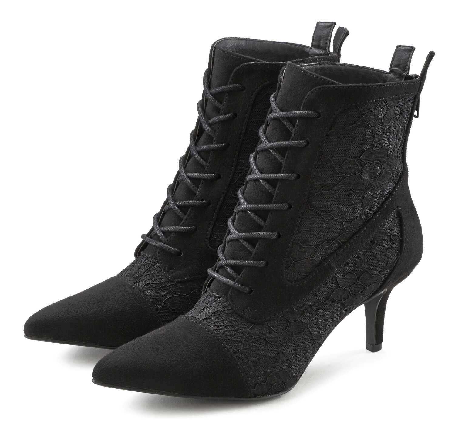 

Ботинки LASCANA Schnürstiefelette, черный