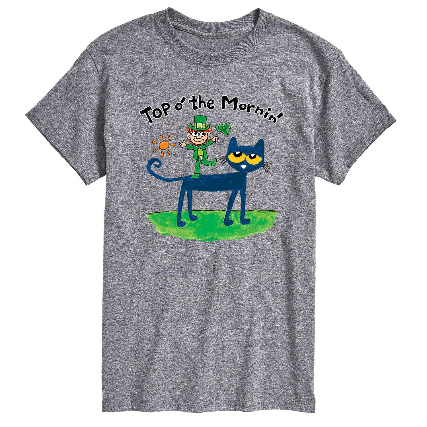Мужская футболка Pete The Cat Mornin' Leprechaun Licensed Character