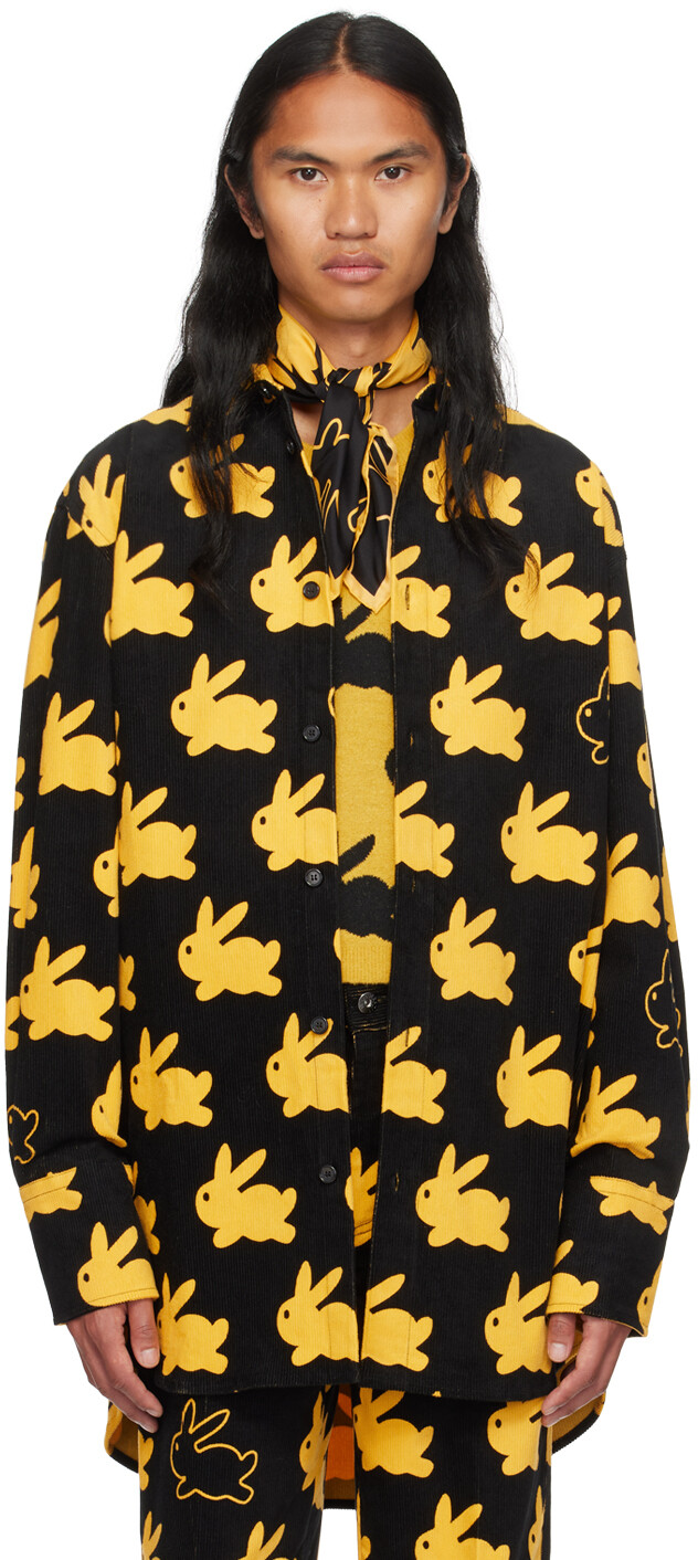 

Черная рубашка с кроликом JW Anderson