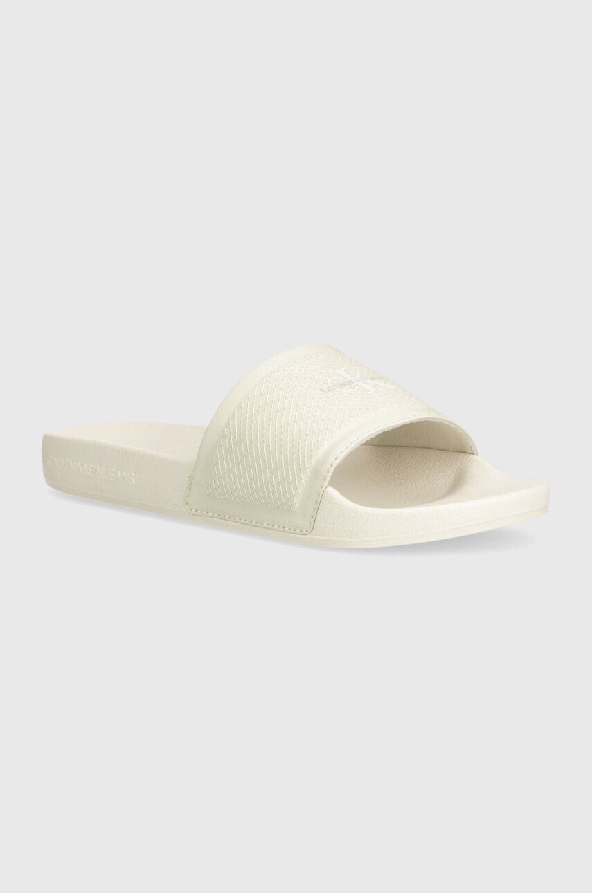 

Шлепанцы Calvin Klein Jeans SLIDE METALLIC IN MTR, бежевый