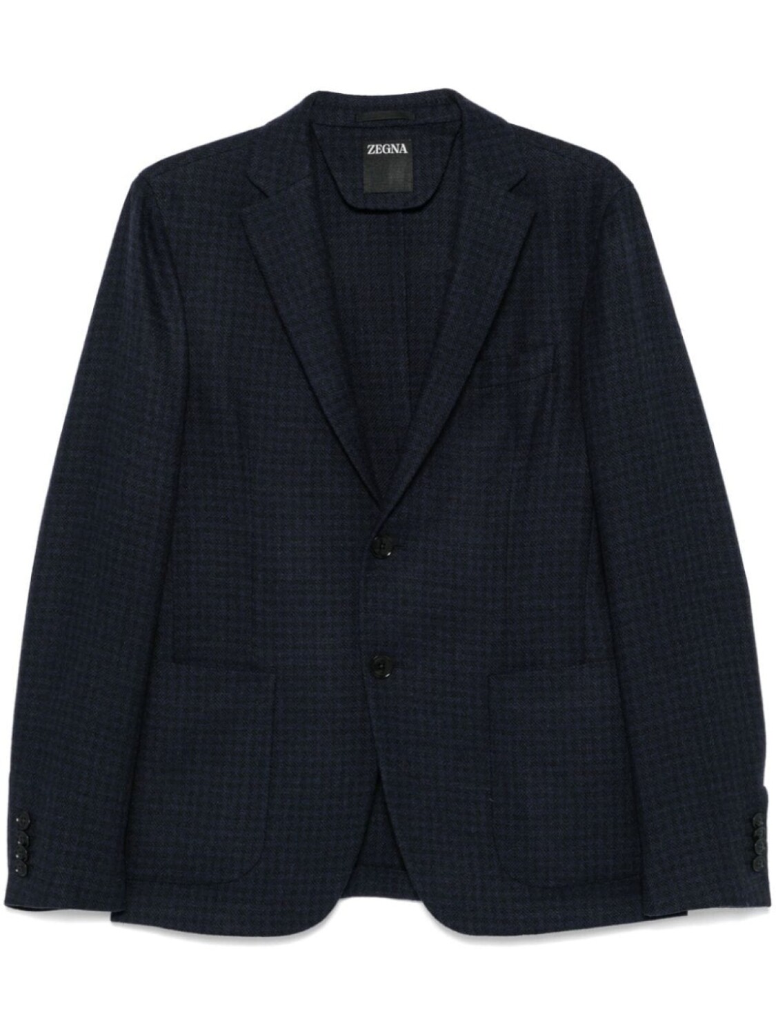 

Клетчатый пиджак Zegna, синий