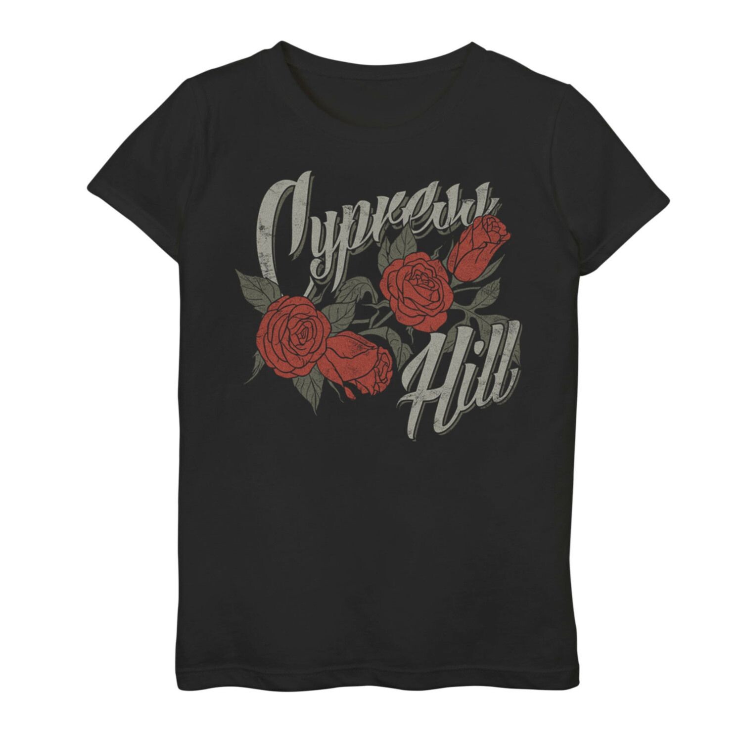 

Футболка с логотипом Cypress Hill Roses для девочек Licensed Character