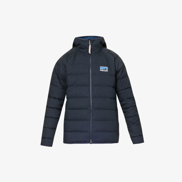 

Стеганая куртка-пуховик стандартного кроя с высоким воротником 50th Anniversary Patagonia, синий