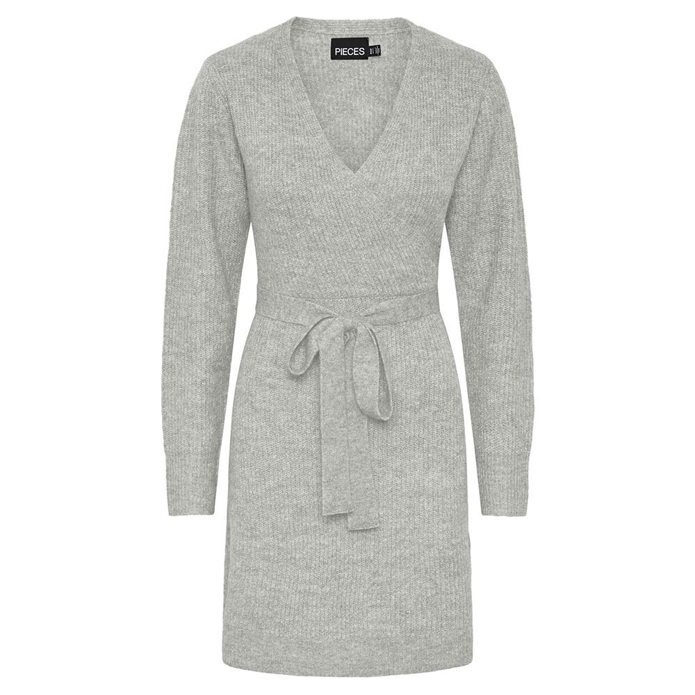 

Короткое платье Pieces Ellen Long Sleeve, серый