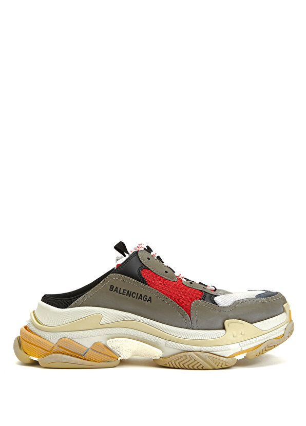 

Красно-черные мужские кроссовки triple s mule Balenciaga