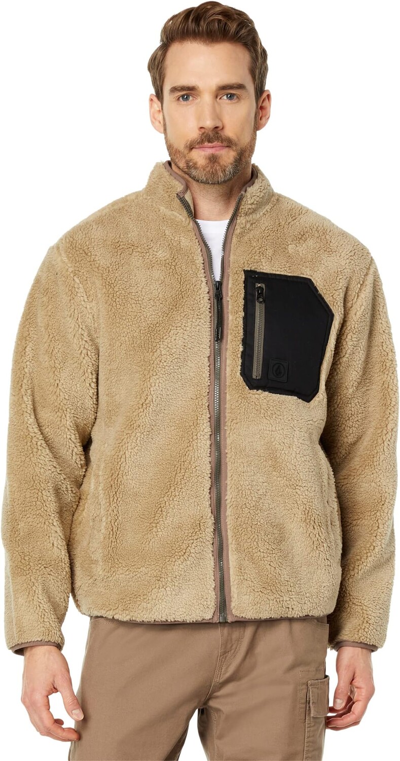

Куртка Muzzer Fuzzar Full Zip Sherpa Jacket Volcom, хаки