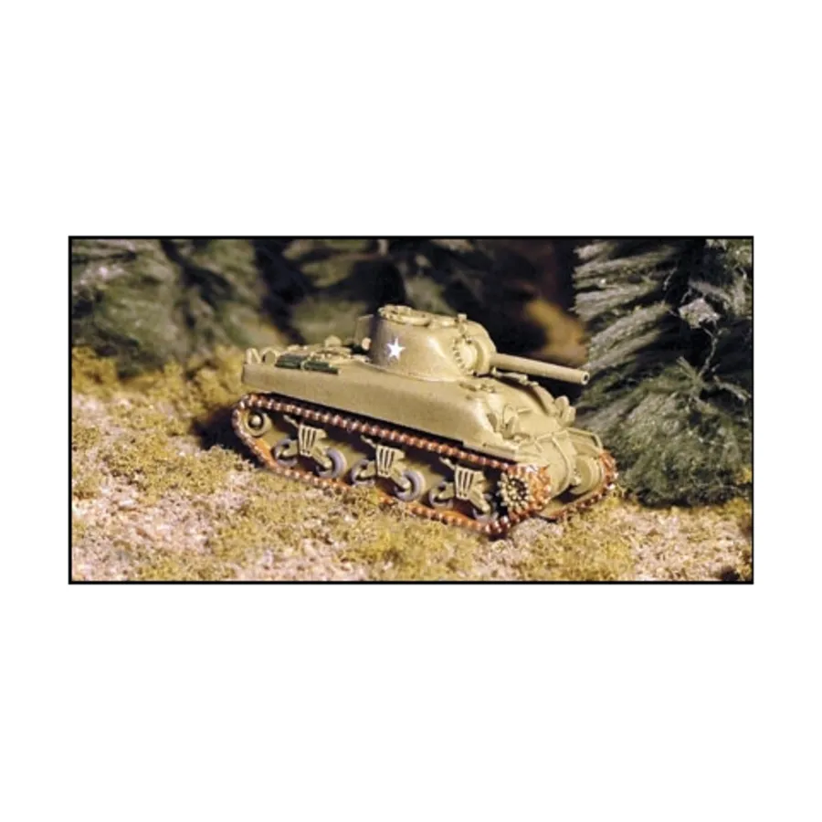 

М4А1 75-мм Шерман, WWII Micro Armour - United States - Tanks (1:285)