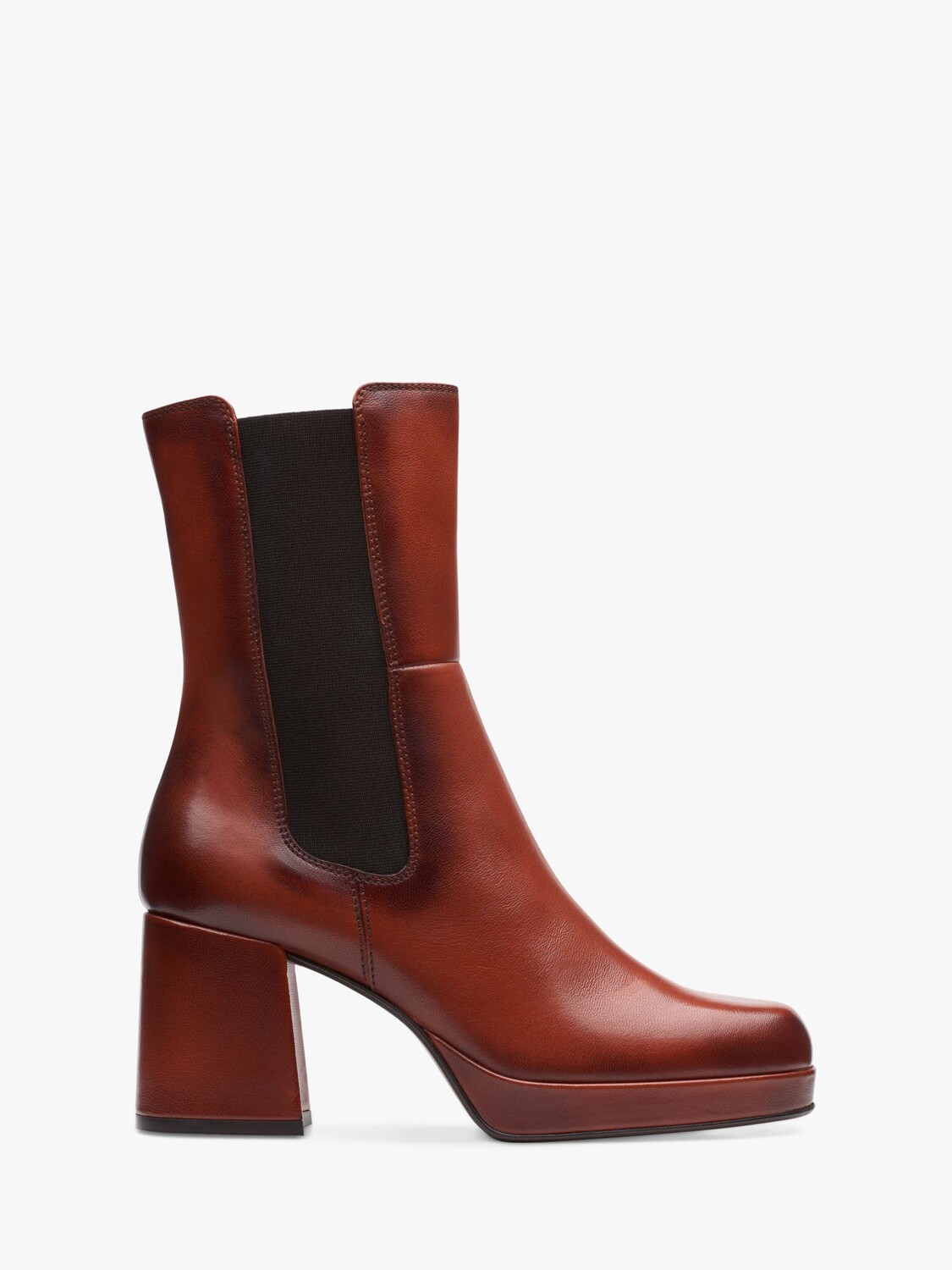 

Кожаные ботинки челси Clarks Pique Up, темно-коричневый