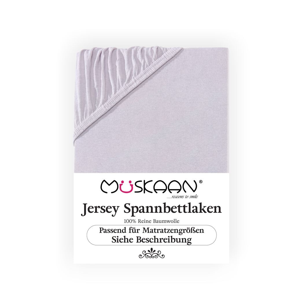 

Простыня Müskaan Jersey 180x200 - 200x220 серебро для кроватей с пружинным матрасом и простыни с водяным матрасом 100% хлопок