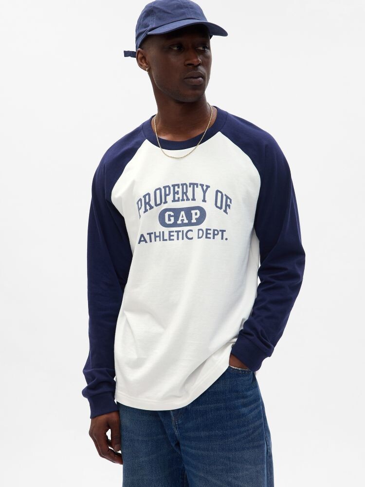 

Футболка с длинными рукавами Gap, белый