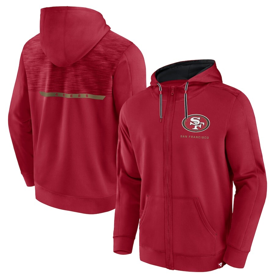 

Толстовка на молнии Fanatics Branded San Francisco 49Ers, алый