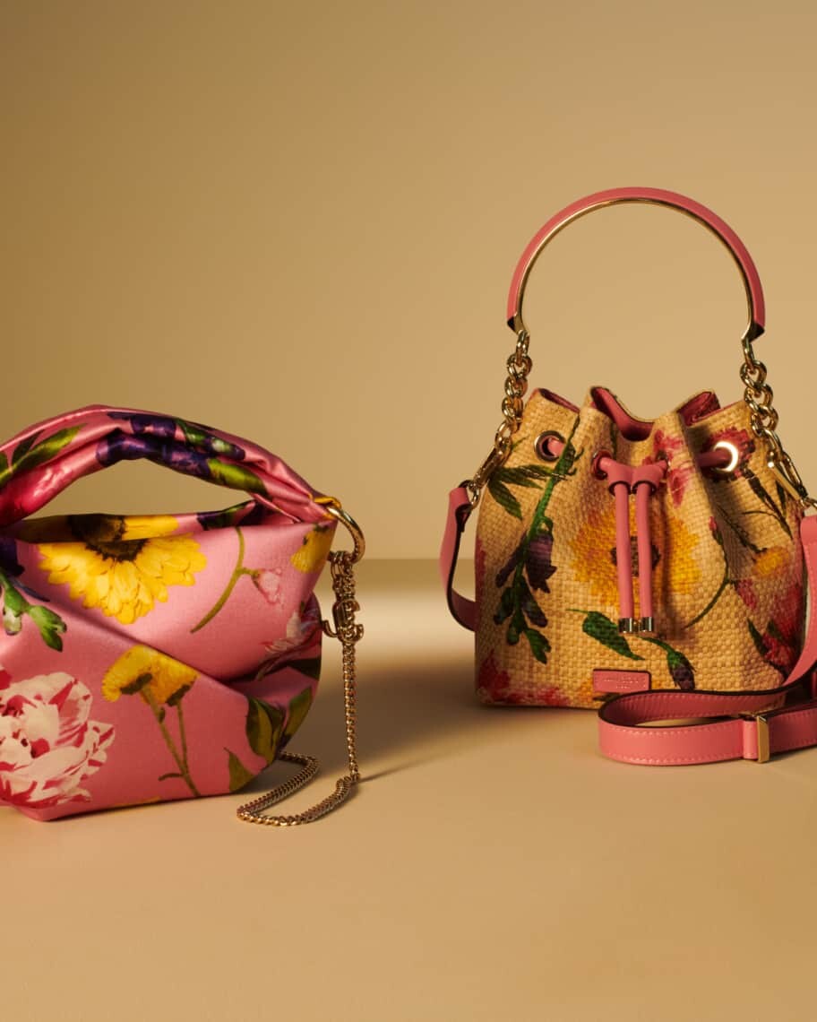 

Сумка Bonny с цветочным принтом и ручкой сверху Jimmy Choo