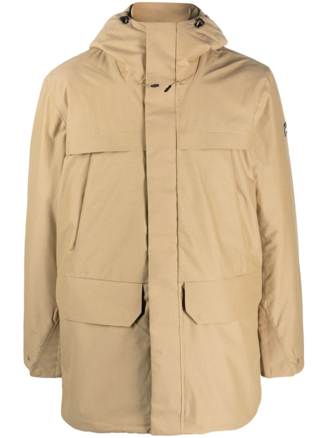 

RLX Ralph Lauren пальто с капюшоном и нашивкой-логотипом, нейтральный цвет