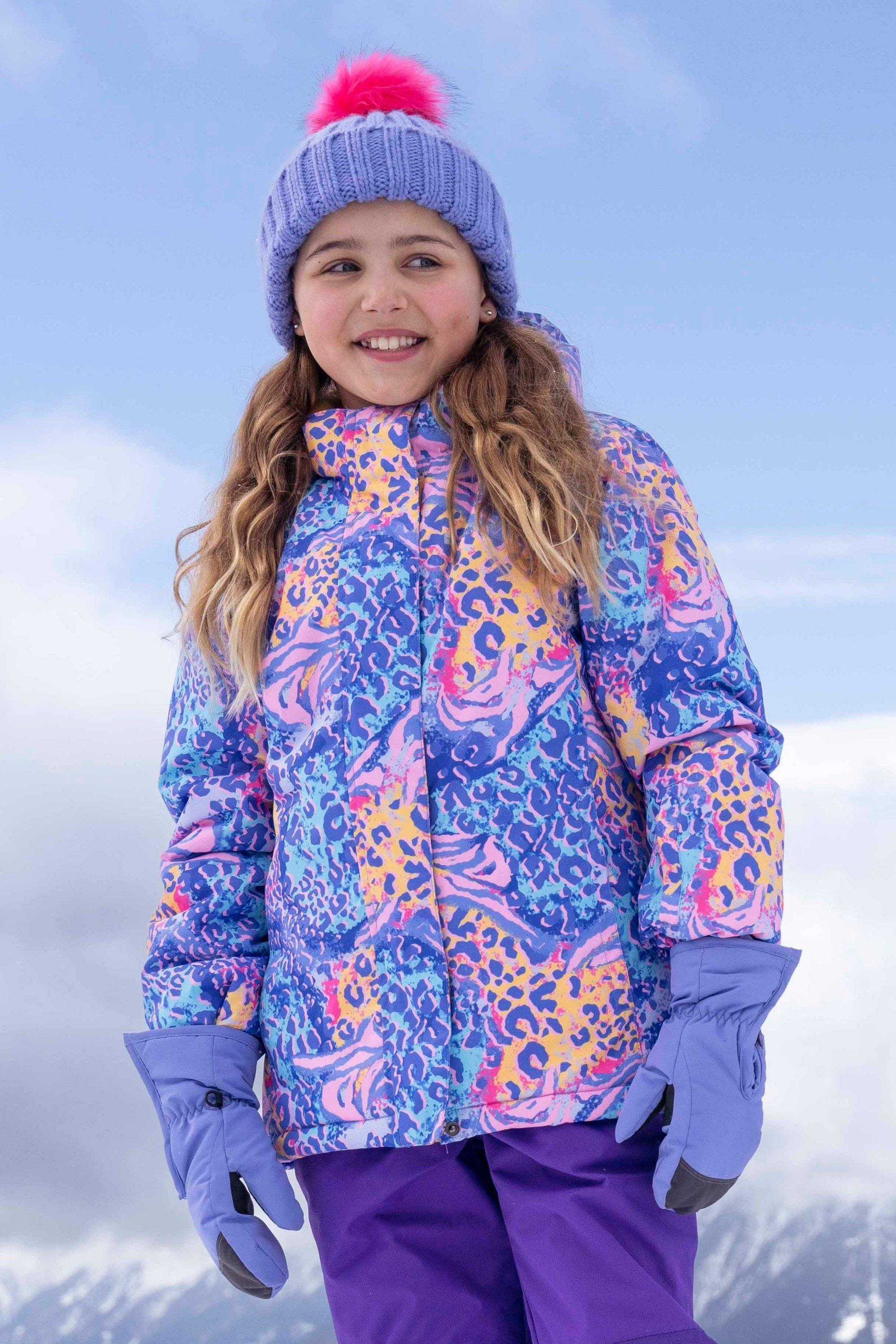 Снежная куртка с медовым принтом, зимнее лыжное пальто Mountain Warehouse, мультиколор лыжная куртка color kids синий