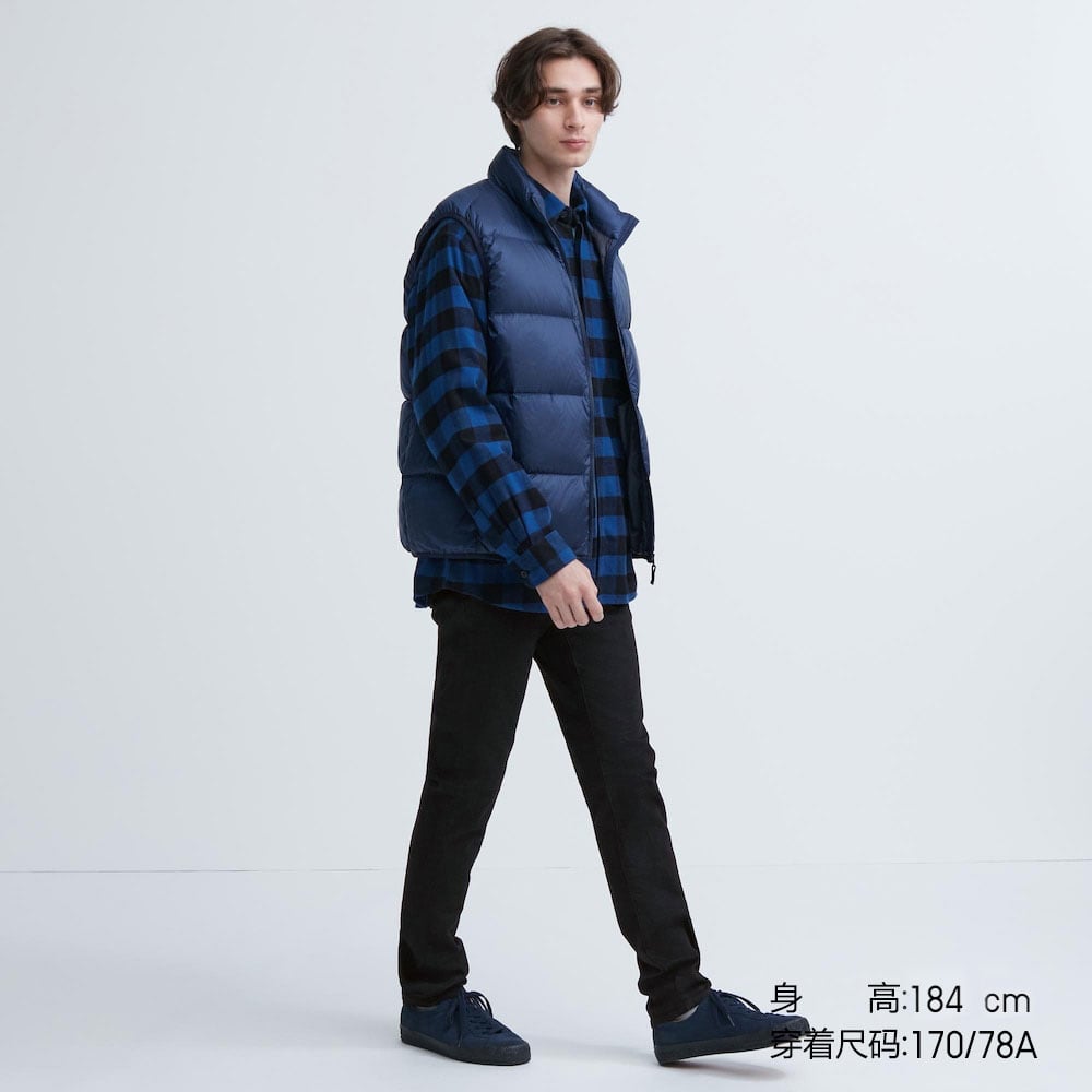 

Джинсы Uniqlo Heattech высокоэластичные приталенные теплые, черный