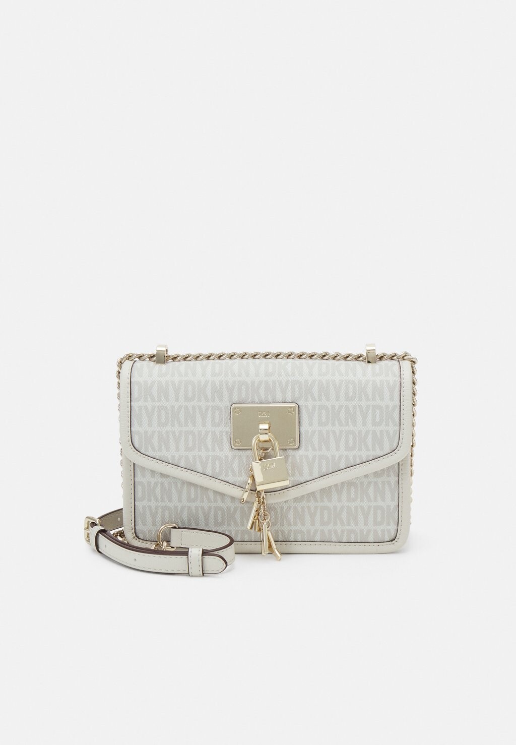 

Сумка DKNY ELISSA FLAP ПЛЕЧО, цвет hemp/pebble
