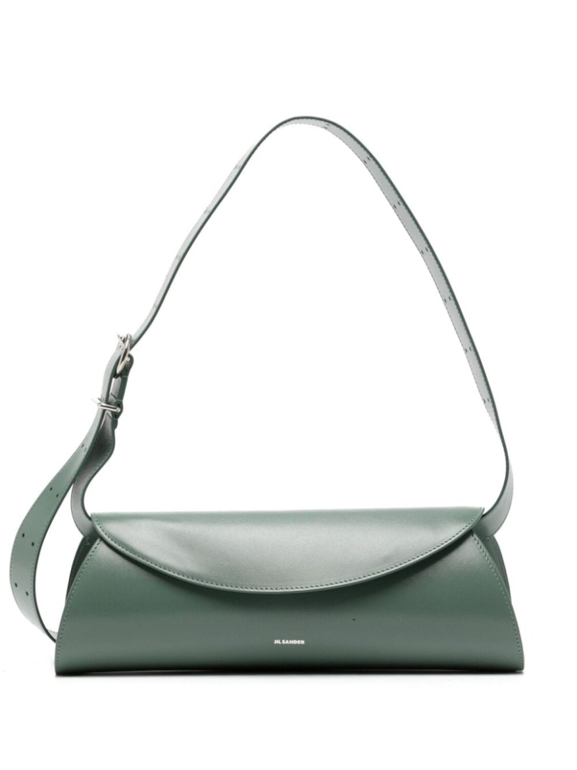 

Jil Sander кожаная сумка через плечо Cannolo Grande, зеленый