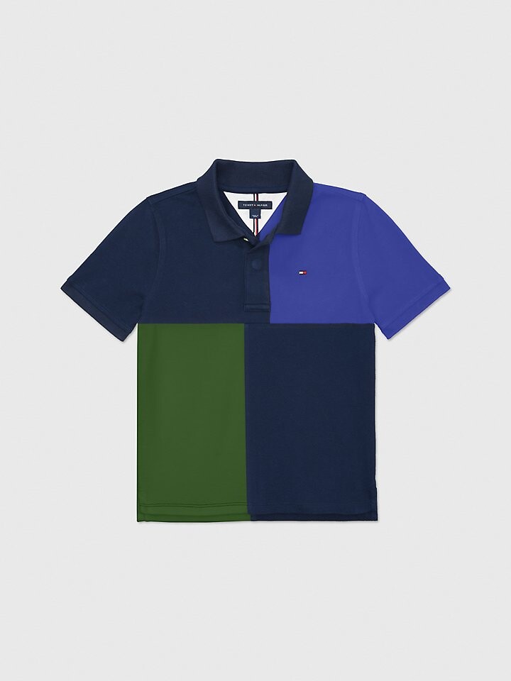 

Поло с цветными блоками Tommy Adaptive