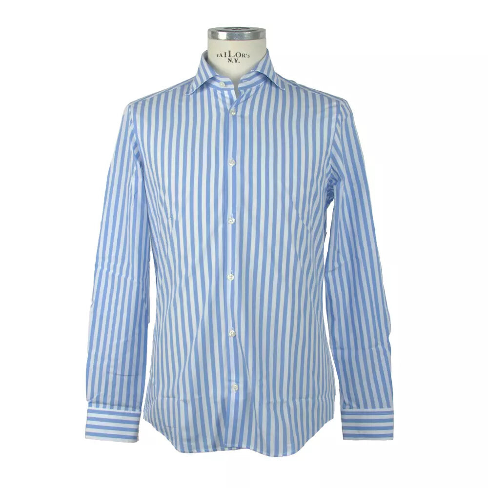 

Мужская хлопковая мужская рубашка Made in Italy, цвет Light Blue