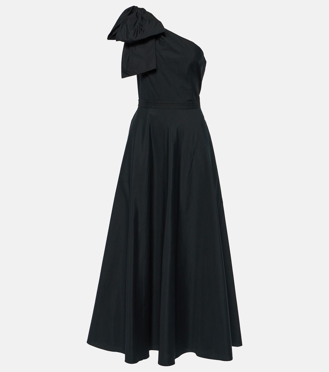 Хлопковое платье на одно плечо Giambattista Valli, черный