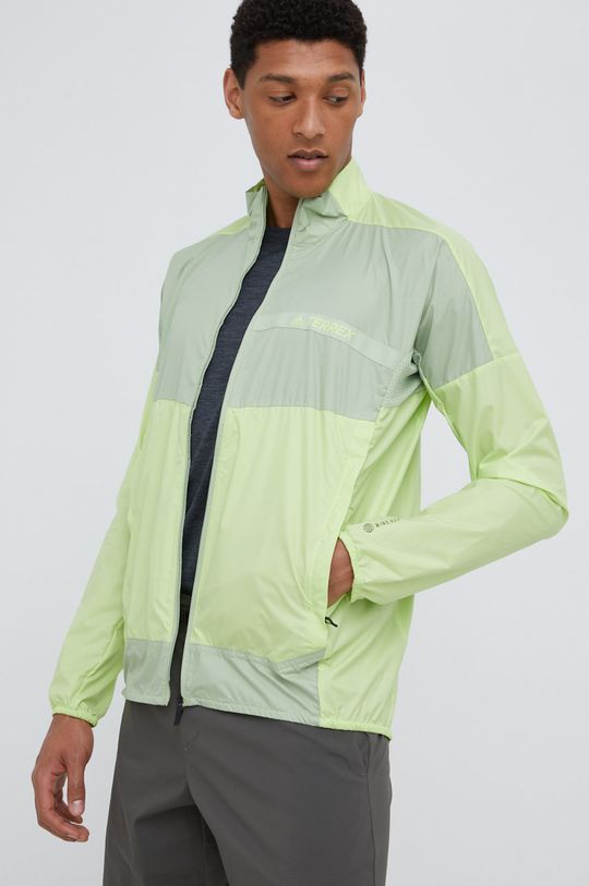 Мульти-ветрозащитная куртка adidas TERREX, зеленый