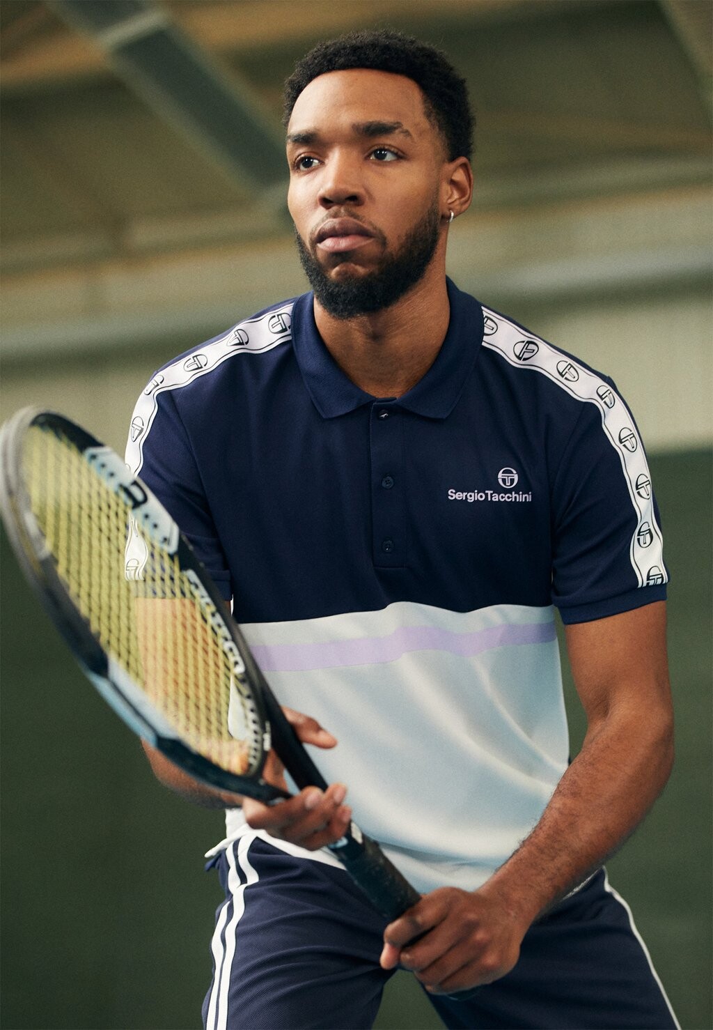 

Рубашка-поло GRADIENTE Sergio Tacchini, цвет navy/orchid petal