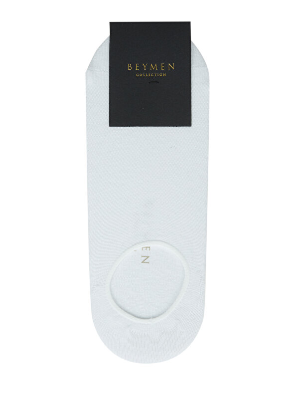 Белые мужские носки из жаккарда с логотипом Beymen