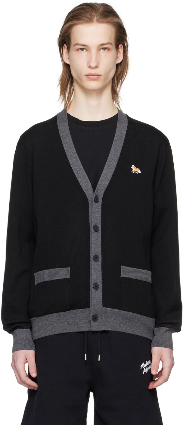 

Черный кардиган Baby Fox Maison Kitsune