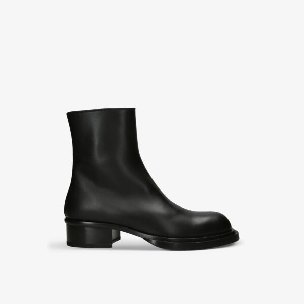 

Кожаные ботильоны Stack на массивной подошве Alexander Mcqueen, черный