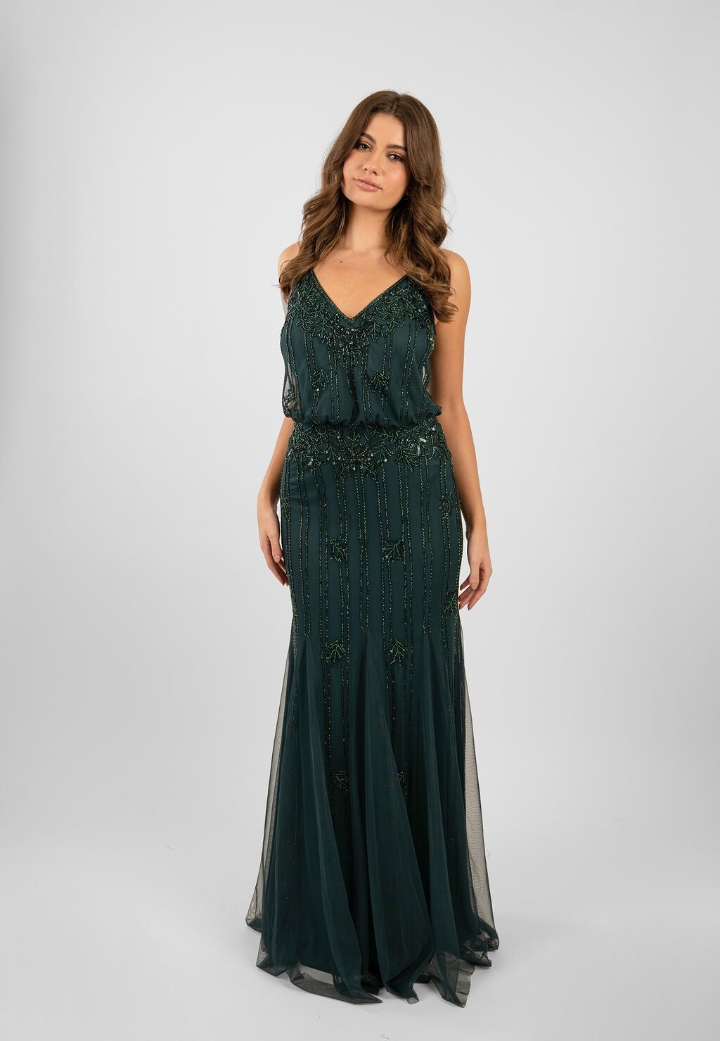 

Вечернее платье Keeva Lace & Beads, зеленый, Черный