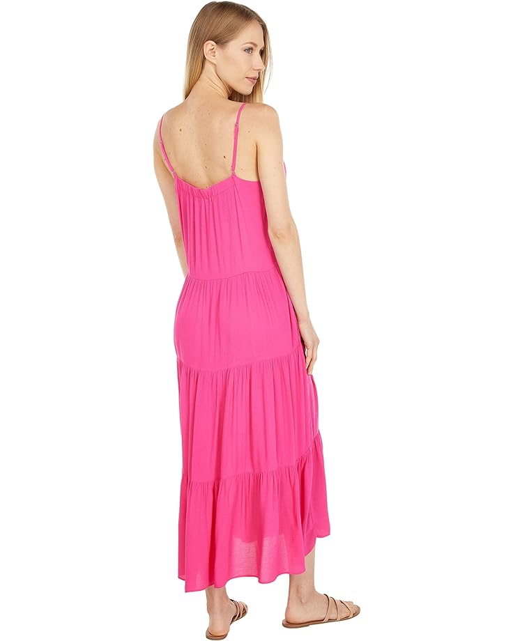 Платье 1.STATE Tiered Maxi Dress, цвет Maui Rose цена и фото